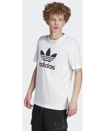 adidas Trefoil T-Shirts - Blanc