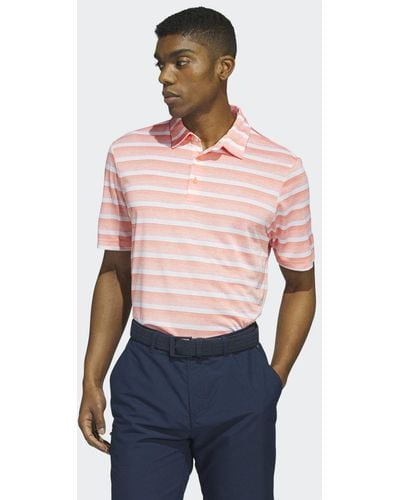 adidas Polo Two-Color Striped - Rosso