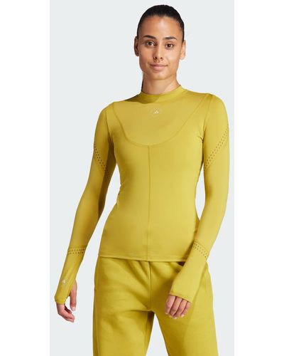 adidas By Stella McCartney T-shirt de training manches longues by Stella McCartney TruePurpose - Jaune