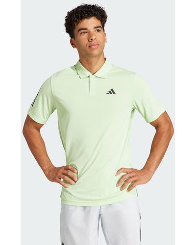 adidas Club 3-Streifen Tennis Poloshirt - Grün