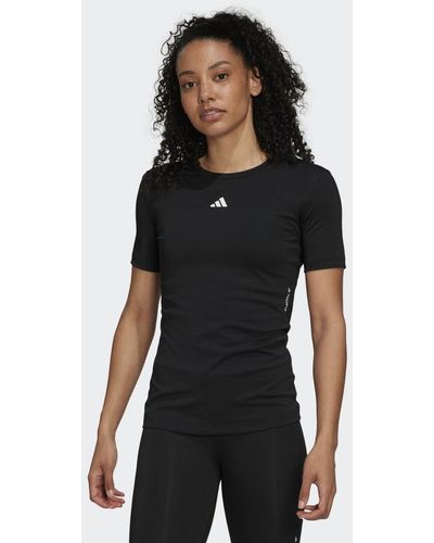 Camiseta tirantes fitness adidas Mujer negro