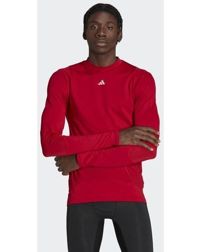 T shirt manche longue adidas rouge sale