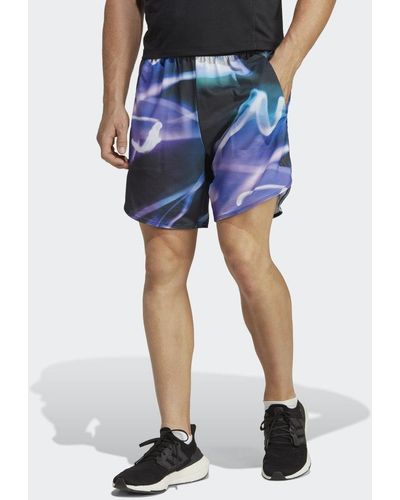 adidas Designed For Training Heat.rdy Hiit Allover Print Training Short - Blauw