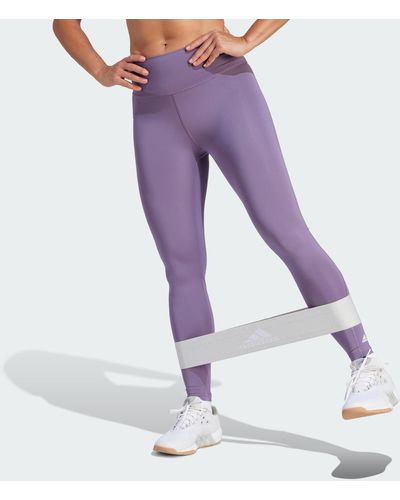 Purple adidas Trousers for Women