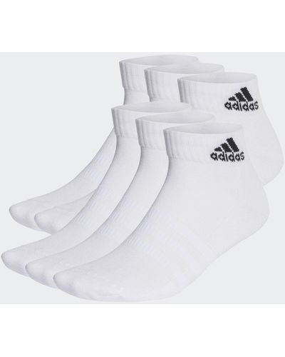 adidas Originals Cushioned Sportswear Ankle 6 Pairs - Bianco