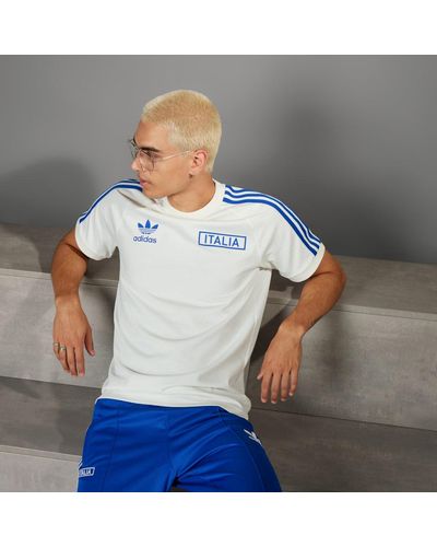adidas T-shirt 3 bandes Italie Adicolor Classics - Bleu