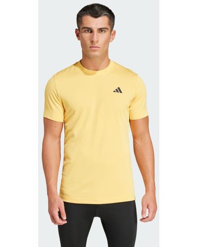 adidas Tennis FreeLift T-Shirt - Gelb