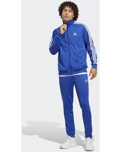 adidas Basic 3-stripes Tracksuit - Blau