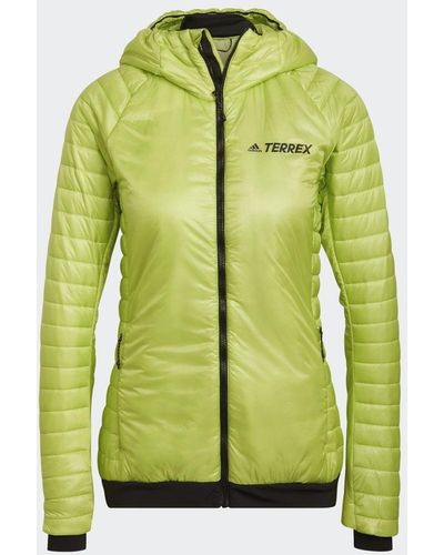 adidas Giacca imbottita Terrex Techrock Primaloft Insulated Hooded - Verde