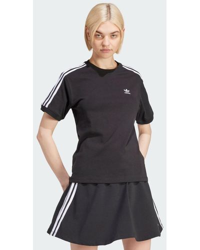 adidas 3 Stripes T-shirts - Zwart