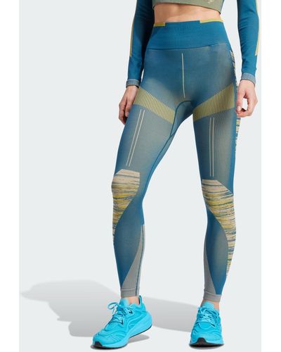 adidas By Stella McCartney TrueStrength Seamless Yoga Leggings - Blau