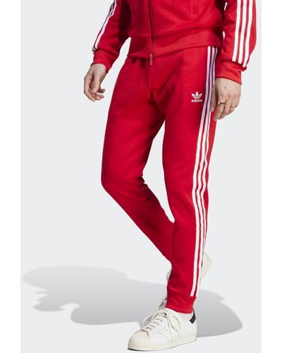 adidas Originals Superstar Pantalones - Rojo