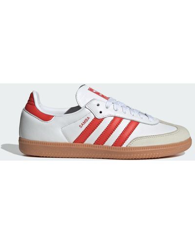 adidas Originals Handball spezial sneakers blancas - Rojo