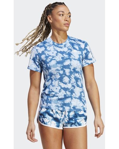 adidas Own The Run Summer Cooler Running T-shirt - Blauw