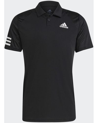adidas Tennis Club 3-Streifen Poloshirt - Schwarz