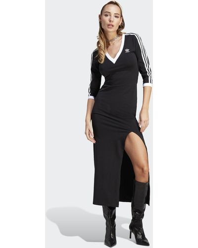 adidas Adicolor Classics 3-stripes Maxi Dress - Black