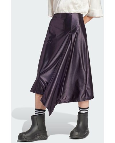 adidas High-waisted Satin Skirt - Purple