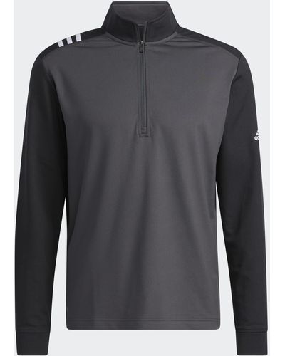 adidas Advantage Half-zip Golf Pullover - Black