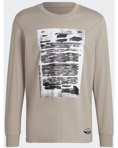 adidas R.Y.V. Graphic Long-Sleeve Top - Gris