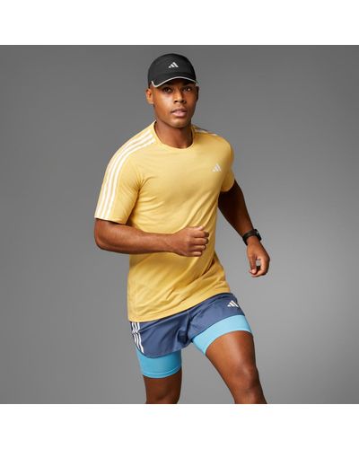 adidas Own The Run 3-stripes T-shirt - Oranje