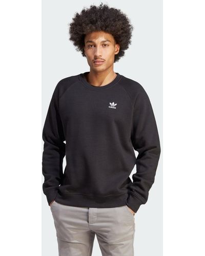 adidas Trefoil Essentials Sweatshirt Met Ronde Hals - Zwart