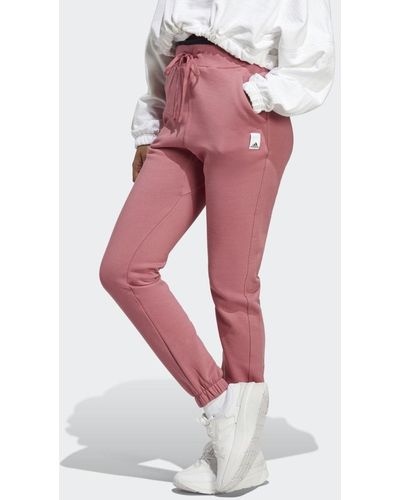 adidas Lounge Fleece Hose - Pink