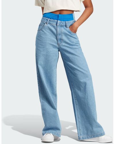 adidas Originals x KSENIASCHNAIDER Boxer Short Jeans - Blau