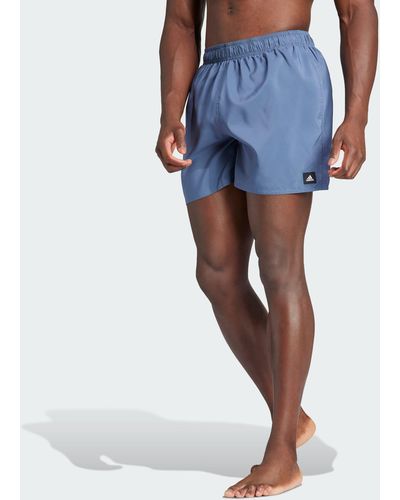 adidas Standard Solid Classic-length Swim Shorts - Blue