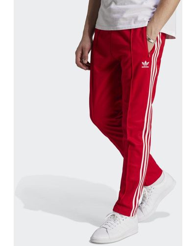 adidas Adicolor Classics Beckenbauer Pantalones - Rojo