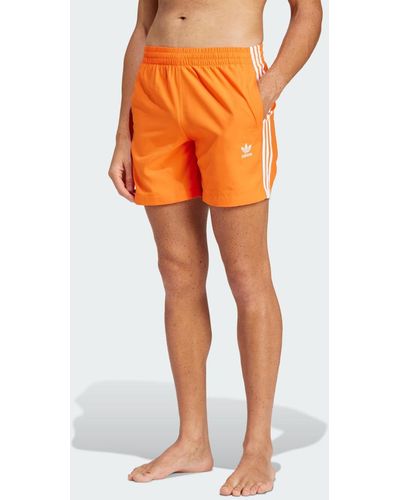 adidas Originals Adicolor 3-stripes Swim Korte Broeken - Oranje