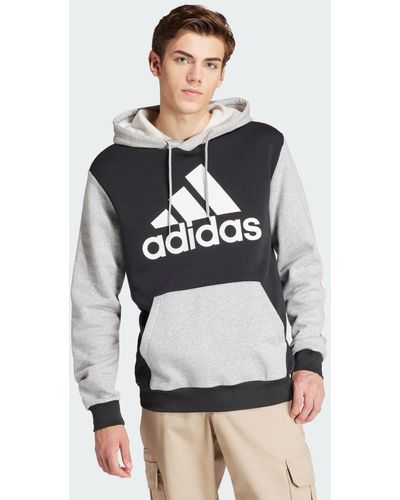 adidas ESSENTIALS BIG LOGO HOODIE - Grau