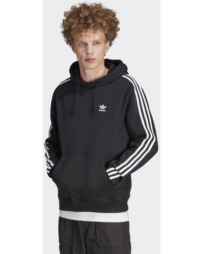 Sweat à capuche Noir Homme Adidas 3-stripes