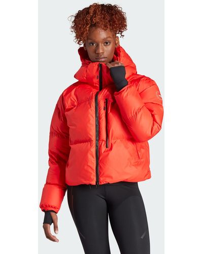 adidas By Stella Mccartney Truenature Short Padded Winter Jacket - Red