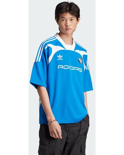 adidas T-shirt Oversized Short Sleeve - Blu