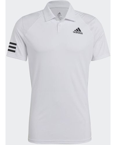 adidas Tennis Club 3-Streifen Poloshirt - Weiß