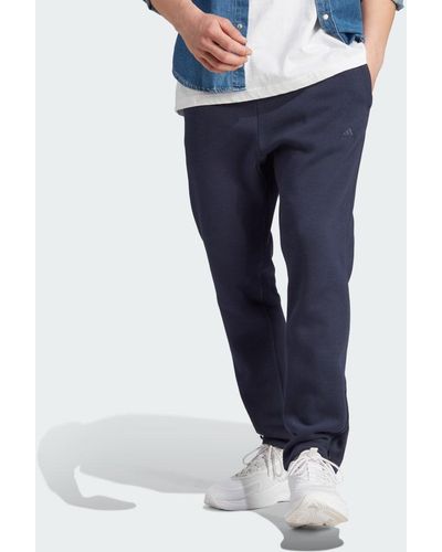 adidas Pantaloni All Szn Fleece Tapered - Blu