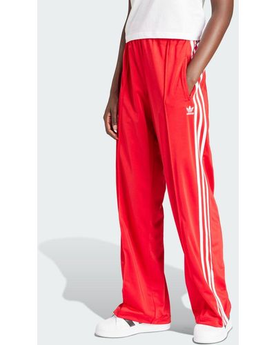 adidas Pantalón Firebird Loose - Rojo