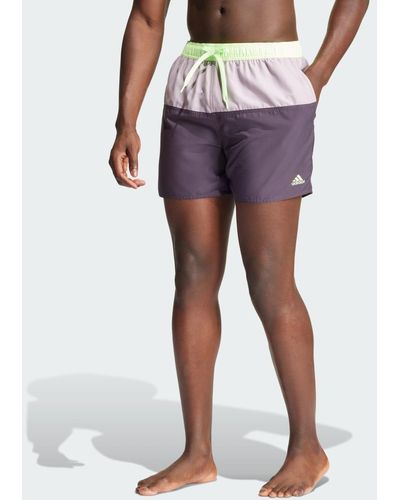 adidas Colorblock Clx Zwemshort - Paars