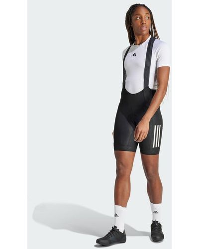 adidas Salopette Da Ciclismo Essentials 3-Stripes Padded - Bianco