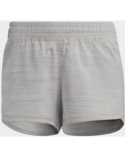 adidas Pantalón corto Woven Pacer Heather 3 bandas - Gris