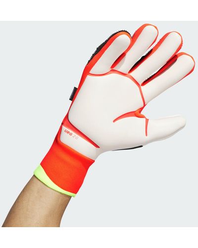adidas Predator Pro Fingersave Goalkeeper Gloves - Rot