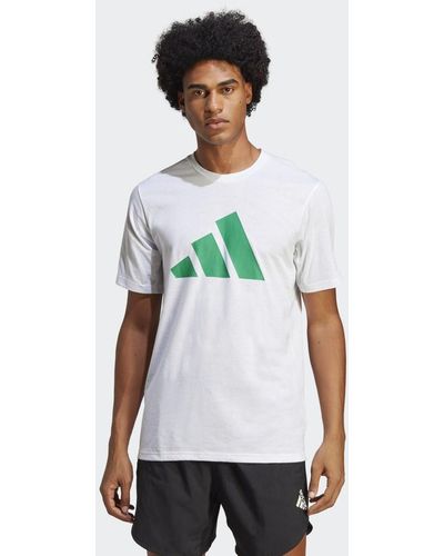 adidas Train Essentials Feelready Logo Training T-Shirt - Weiß