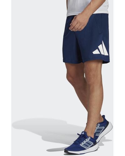 adidas Train Essentials Logo Training Shorts - Blau