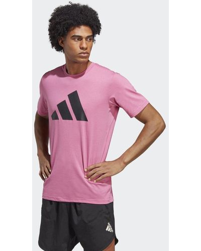 adidas Train Essentials Feelready Logo Training T-Shirt - Pink