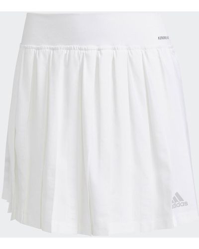 adidas Gonnellino Club Tennis Pleated - Bianco