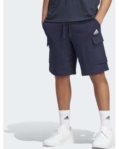 adidas Essentials French Terry Cargo Shorts - Blue
