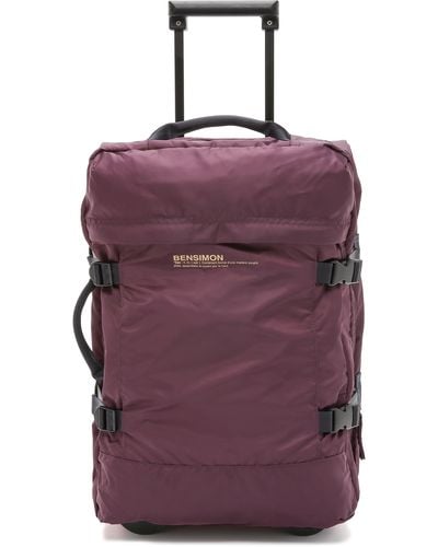 Bensimon Roller Luggage Case - Prune - Purple