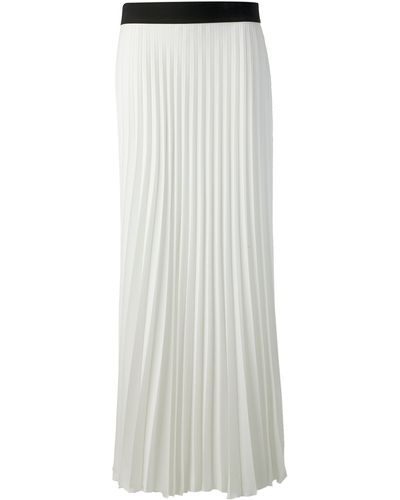 P.A.R.O.S.H. Long Pleated Skirt - White