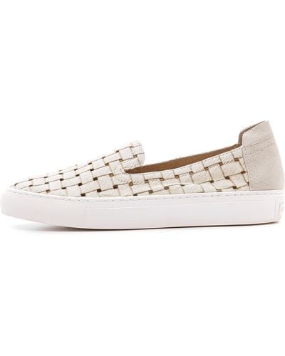 Rachel Zoe Burke Slip On Sneakers - White - Natural