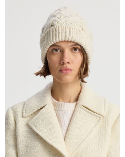 A.L.C. Oliver Wool Beanie - Natural